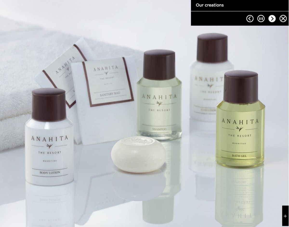 Gamme de soins personnalisée pour resort